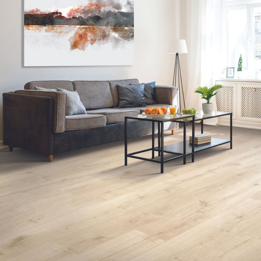 Laminate floors in a living room